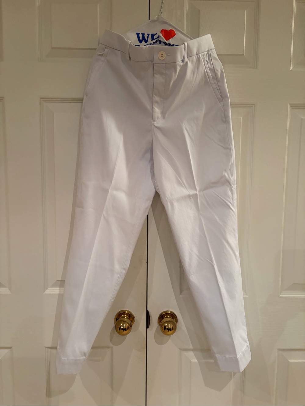 SPANX White High-Rise Chinos